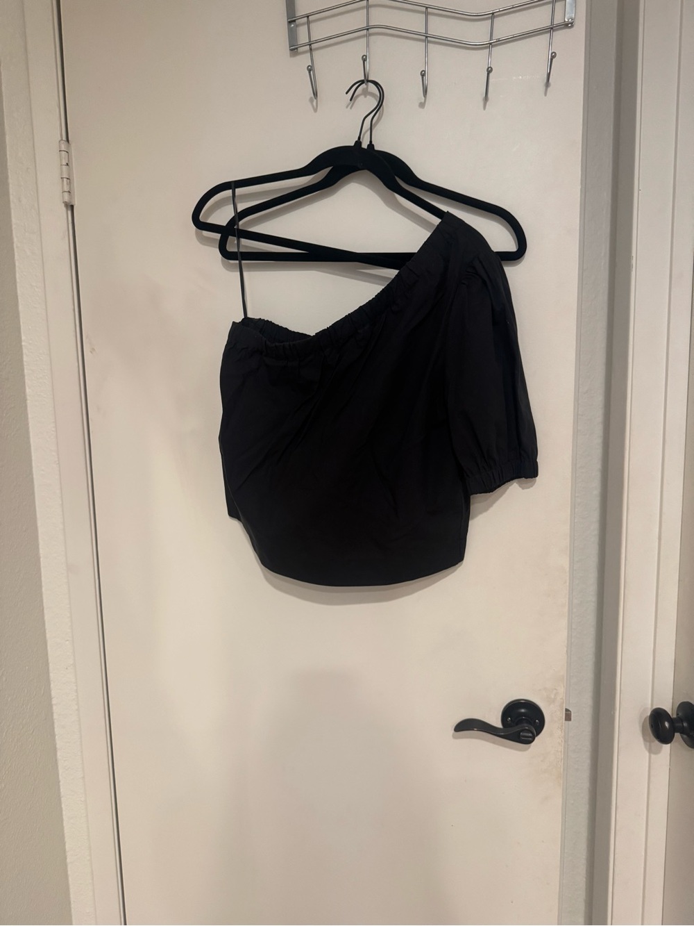 NWT rails One-Shoulder Puff Sleeve Crop Top